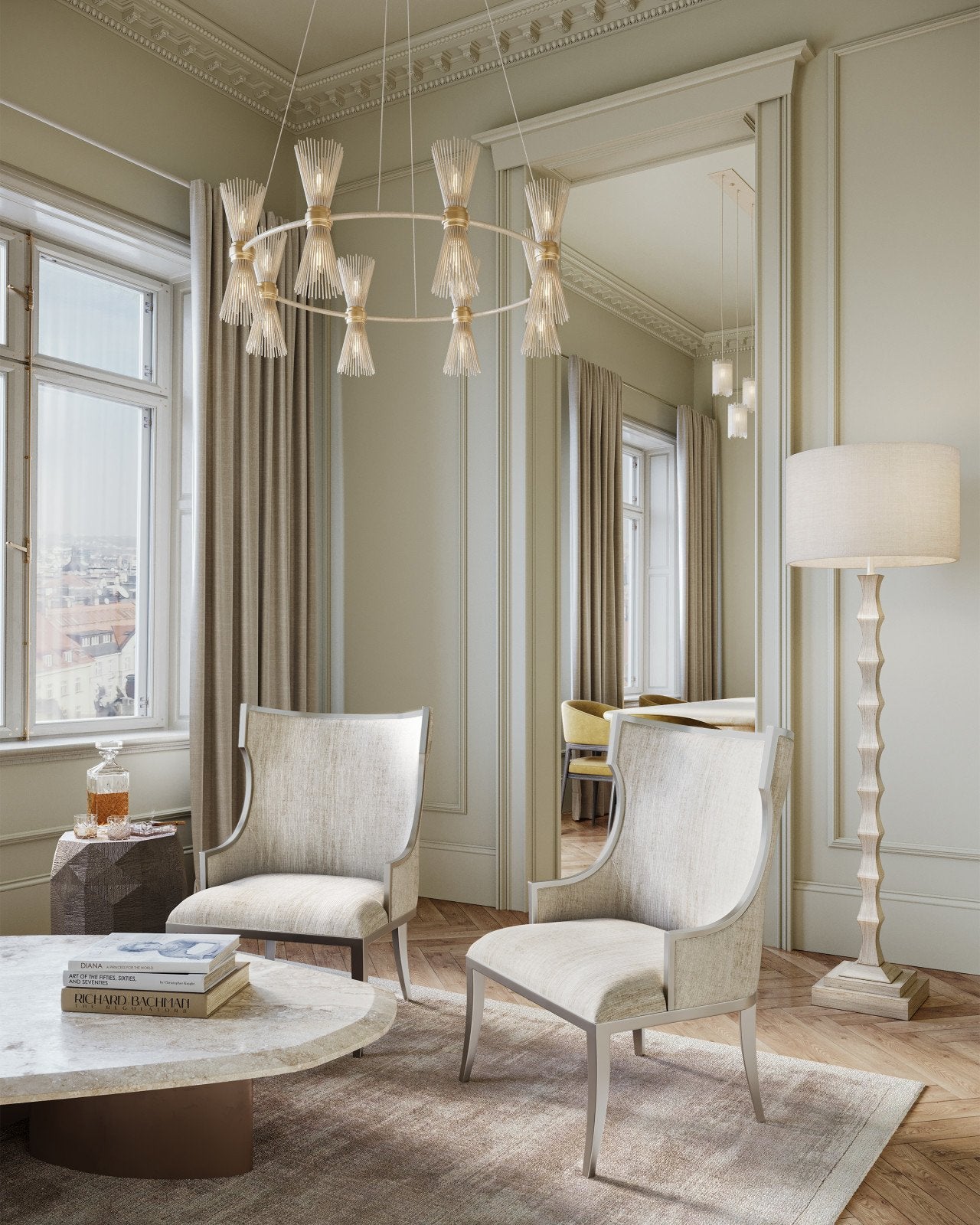 Lyndhurst Silver Floor Lamp